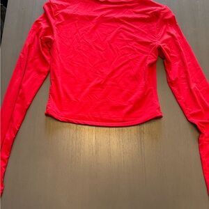 SKIMS Vibrant Red Long Sleeve Top